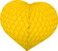 Heart Decoration 18 Inch Yellow (12 pcs)